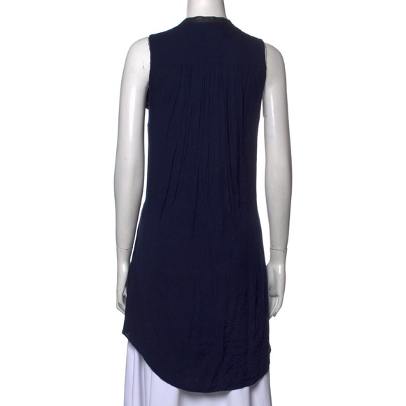 Alice + Olivia Knee Length Dress Lambskin Trim - Picture 2 of 3